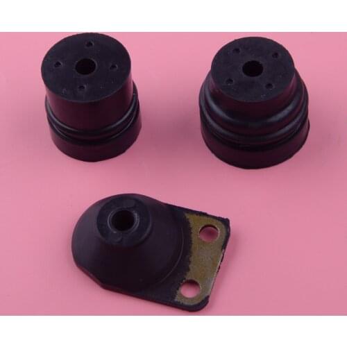LETAOSK 3pcs Black AV Annular Buffer Mount Kit 1121 790 9912 Fit For Stihl 024 026 MS240 MS260 Chainsaw