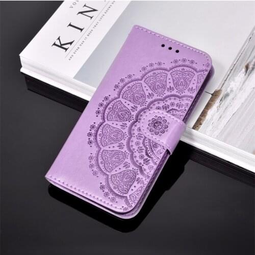 Embossing Leather Case For Sony Xperia L3 L4 20 8 5 XZ5 Flip Book Wallet Luxury Style Flowers Shockproof Back Phone Cover Case