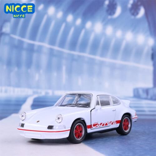 WELLY Diecast 1:36 Car Classic 1973 Porsche Carrera RS Pull Back Car Model Car Metal Alloy Sports Car Toy Car For Kid Collection