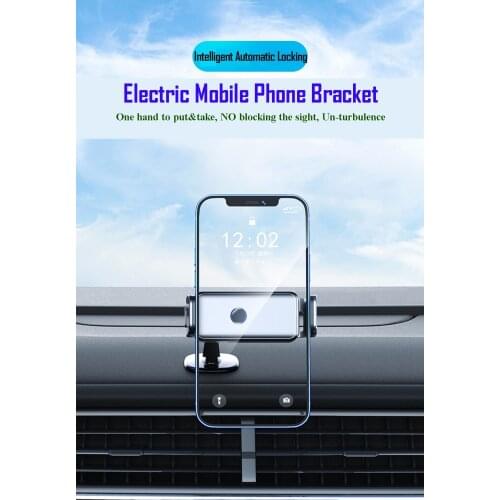 My Friend Said "WooooW"-360 Degree Electric Car Phone Holder for Car Dashboard Auto Windows and Air Vent Universal Cell Holder