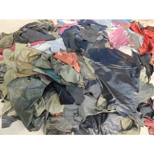 New arrival natural sheepskin leather big swatches random color DIY material sofa leather jacket repair 0.5KG