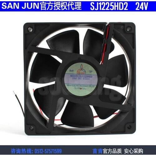 NEW Suntronix SAN JUN SANJUN SJ1225HD2 24V 0.22A 12025 ball bearing 12CM cooling fan