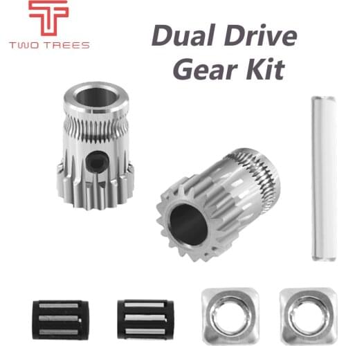 Upgrade BMG Drivegear Kit Dual Drive Gear Extruder Kit Cloned Btech Upgrade For Prusa i3 3D Printer Gear Mini Bowden Extruder