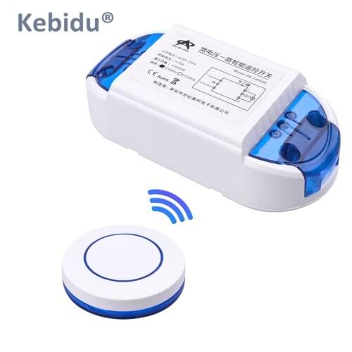 Kebidu 433Mhz RF Light Remote Controls + AC 85V ~ 250V 110V 220V 1CH Switch Relay Receiver Module