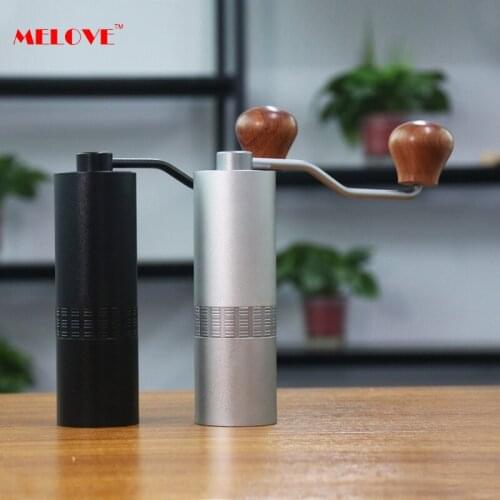 Manual Coffee Grinder with Adjustable Coarseness Portable Hand High Quality with Stainless Steel Conical Burr for Office Home