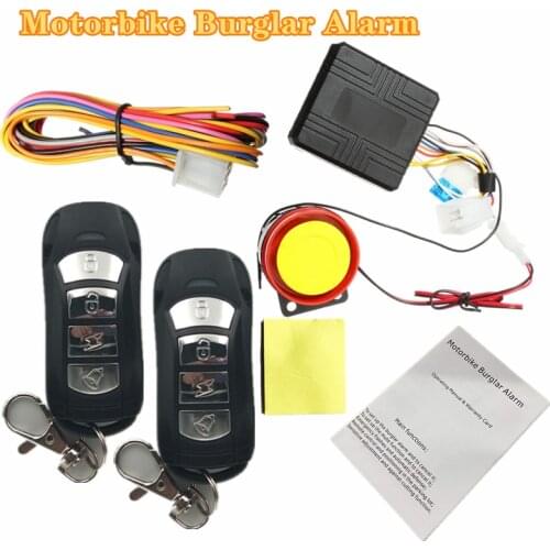 12V Motorbike Alarm Accessories Motorcycle Theft Protection Remote Activation With Remote Control + key Dropshipping