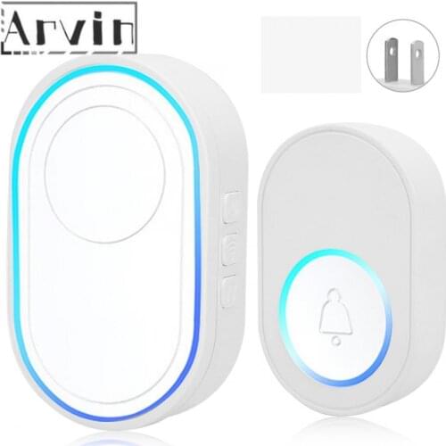 Smart Wireless Doorbell Ding Dong Ring Ringtone Alarm for Home Security Entry 110-240V Hot