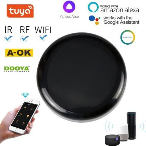 TUYA SMART RF+IR+4G Universal Intelligent Remote-Control-Compatible Wifi Automation Work with Alexa Google Assisten SmartTings