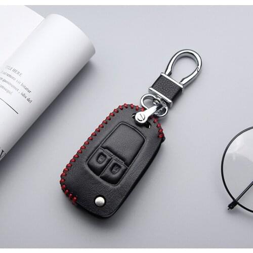 Flip Folding Leather Key Case Cover For Chevrolet Cruze Captiva Aveo Bolt Camaro Express Trax Car Parts Key Skin Shell Smart Bag
