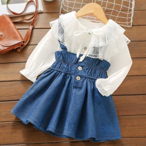 YOJOJOCO Denim Dresses For Babies