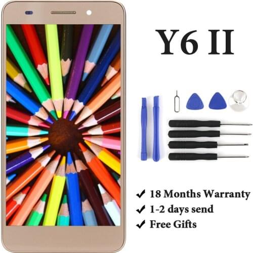 1PC New 5.5 LCD For HUAWEI Y6 2 II LCD No Dead Pixel 100% Tested Display Digitizer Replacement Touch Screen For HUAWEI Y6 II LCD