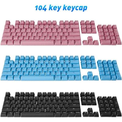 104Pcs Universal Key Cap Set Square Backlight Keycaps for Mechanical Keyboard Replacement Key Caps Keycap Keyboards Accessories