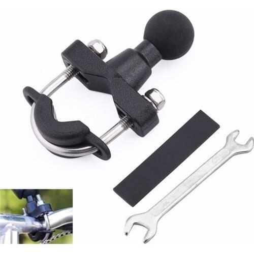 12-37mm Motorcycle Handle Bar Rail Mount U-Bolt Mounting Base With 1 Inch Ball For Gopro GPS Mobile Phone PDA