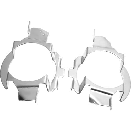 2pcs H7 LED Headlight Bulb Holder Adapter For Vauxhall For BMW E60 E61 X5 For Audi A3 A4 For Benz C-class A-class NO Bulbs