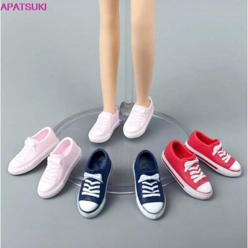 3pairs/lot Fashion Sneakers For Barbie Doll Casual Doll Shoes For Blythe Licca Doll Shoes For Momoko 1/6 Doll Accessories