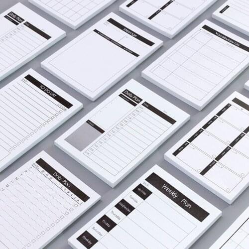 50 Sheet To Do List Schedule Notebook Daily Weekly Monthly Plan Book Memo Pad Organizer Agenda School Office Stationery Supplies