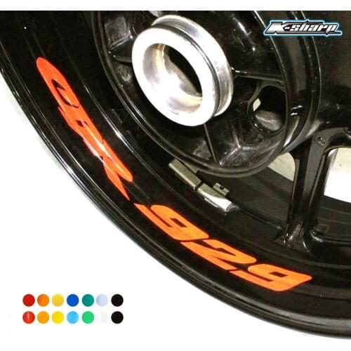 8 X custom inner rim decal wheel reflective Stickers stripes For HONDA CBR929 CBR 929