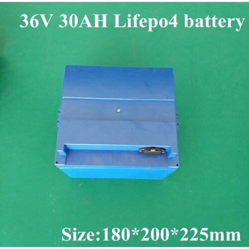 Brand 36V 30Ah Lifepo4 Battery Pack 30ah 36v Lifepo4 Battery with BMS for Motorcycle Ebike Electric Scooters+43.8V 2A Charger