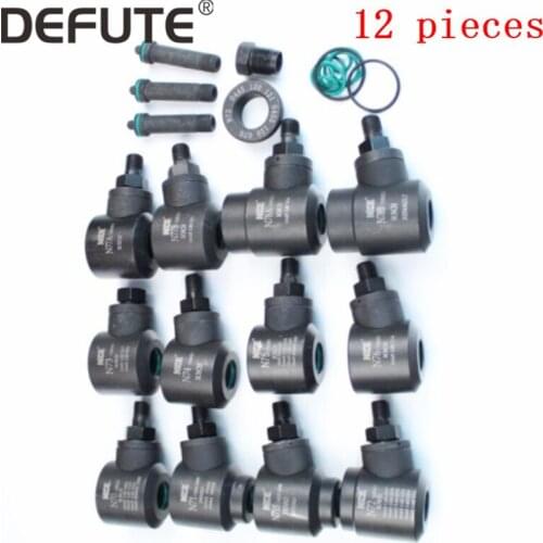 Common Rail Tool Tester Full Set Fuel Injector Fixture Clamping Adapter Repair Kits 12 pieces, dismantling tools