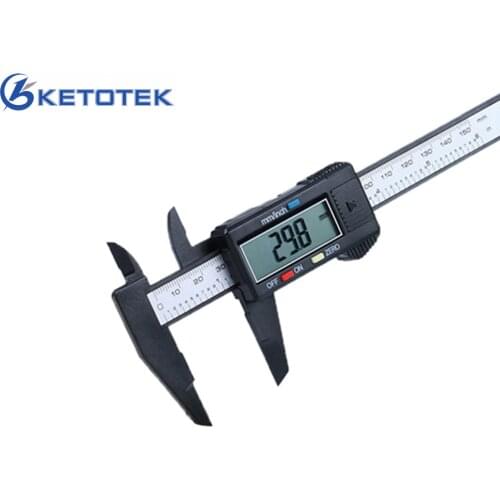 Measuring Tool 150mm 6inch LCD Digital Electronic Plastic Carbon Fiber Vernier Caliper Gauge Micrometer Rule Gauge