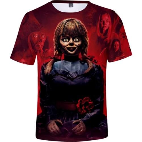 Annabel Men Women Printing 3D T Shirt Casual Harajuku Cartoon Funny O-Neck Short-Sleeved