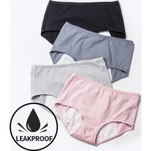 Menstrual Panties Women Physiological Briefs Leak Proof Underwear Women Period Cotton Breathable Female Lingerie High Waist