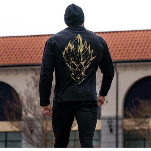 Gym Fitness Autumn and winter T-shirt Men Loose sport Long sleeve Shirt Male Running Bodybuilding Workout Tee shirt Tops