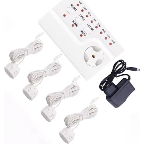 Reliable Quality Water Leakage Detector Control Unit WLD-806 for Water Sensor Alarm System with 4pcs 6meters Water Cables