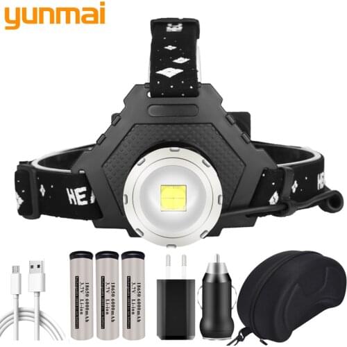 Xhp90.2 Powerful Led Headlamp Zoomable Headlight 18650 Battery Head Flashlight Lamp Lantern Waterproof for Camping 5S-2063