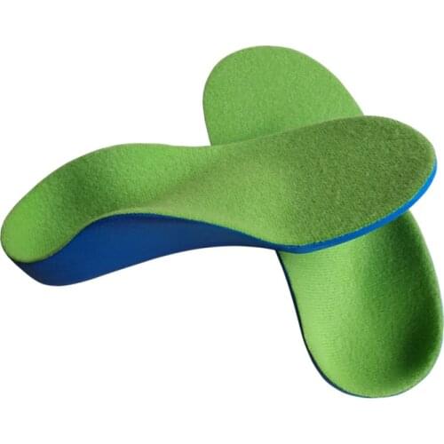 2021 New Hot flatfoot arch support orthopedic sole feet care one pair PU foam kids orthotic insole for children baby shoes