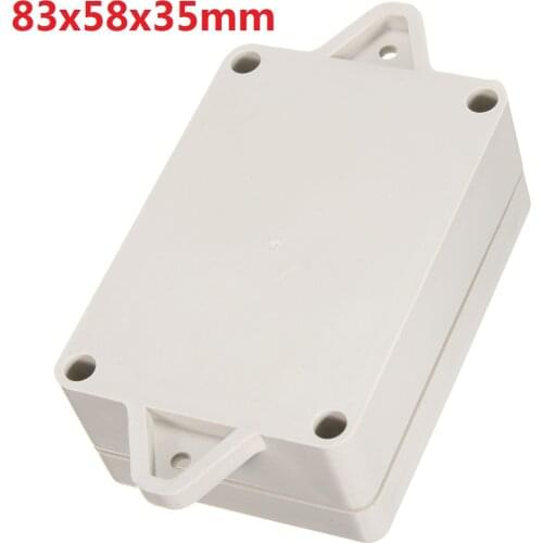 1pcs Plastic Waterproof Cover Project Electronic Instrument Case Enclosure Box 83 x58 x35 mm White