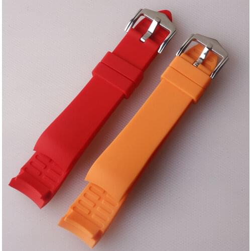 Nature Rubber Watch band 18mm 19mm 20mm 21mm22mm 24mm Red Watchband Bracelet For Sport strap Summer Waterproof Belts with tools