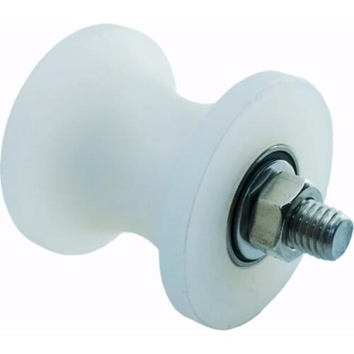 Round tube 304 pulley bearing roller nylon U-shaped track wheel polypropylene PP fixed pulley cable wire suspension pulley