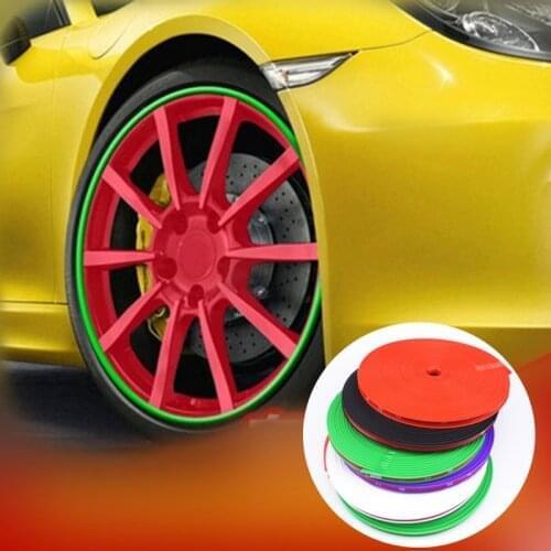 8M Car Wheel Hub Tire Protection Sticker For Kia Rio 3 4 K2 K3 K5 K4 Cerato,Soul,Forte,Sportage R,SORENTO,Mohave,OPTIMA