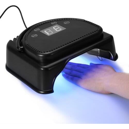 64W UV LED Lamp Nail Dryer Gel Nail Polish Dryer with Lifting Handle 32pcs Lamp Light Dryers Nail Manicure Curing Machine