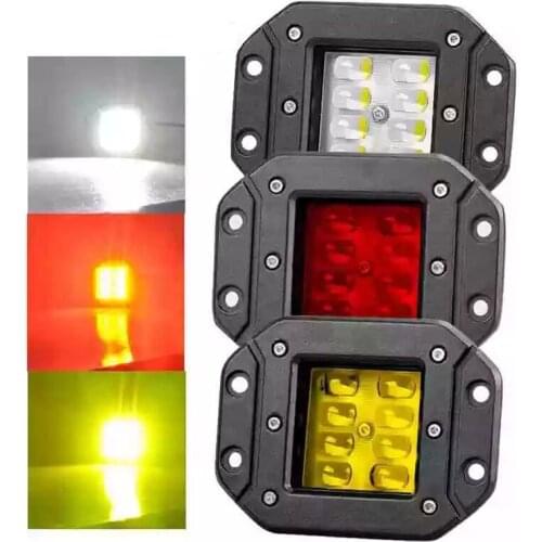5" Inch LED Work Light 12V 24V Pods Flush Mount LED Light Pickup LED Driving Light For Car 4WD 4x4 SUV ATV Truck Jeep Off Road