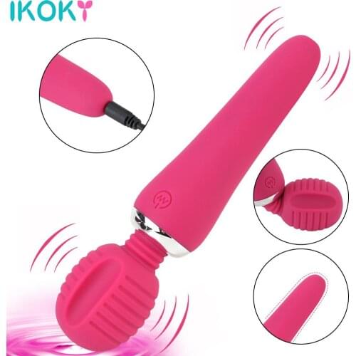 Magic Wand AV Vibrator Clitoris Nipple Stimulator 10 Speeds Erotic Sex Shop Super Powerful Sex Toys for Woman G-Spot Massager