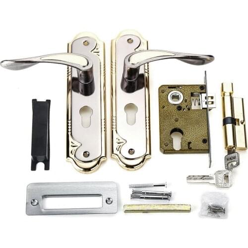 Lever Latch Door Lock Set Security Mortise Front Back Hardware Home Universal Aluminum Alloy Bedroom Privacy With Handle Durable