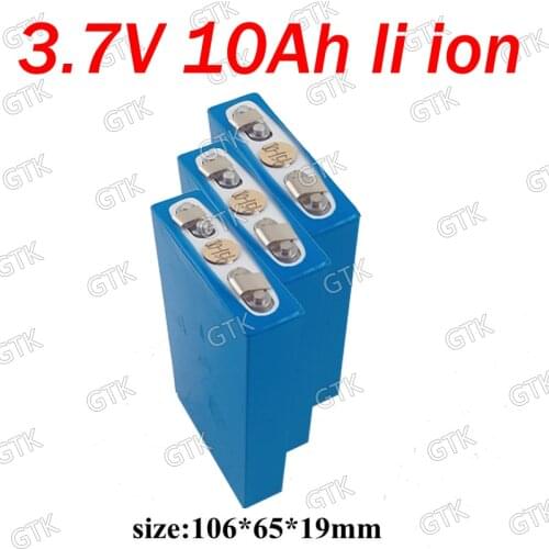 10pcs 3.7V 10Ah Lithium ion battery 3.7v li-ion bateria for diy 36V 48V 10ah bike scooter golf cart Lawn mower golf trolley