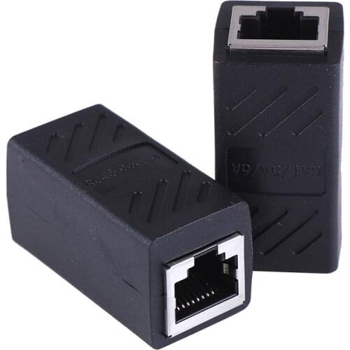2Pack RJ45 LAN connector inline Cat7/Cat6/Cat5e Ethernet Cable Extender Adapter