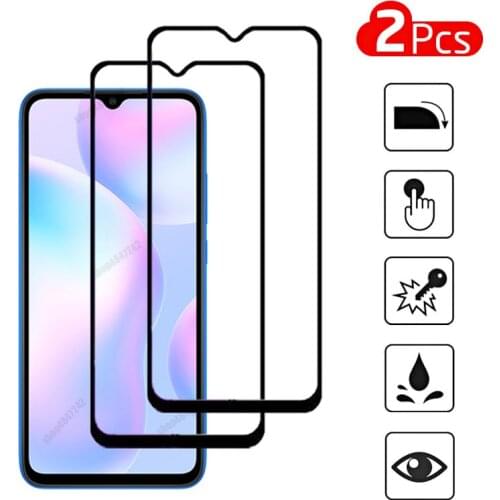 2Pcs Protective Glass For Xiaomi redmi 9A 9C 9 Light Protection Film For Xiaomi redmi 8 7 7A note 8 pro not 8t Sklo Cover