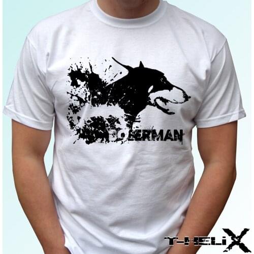 2019 Summer Brand Casual Funny Cotton Short Sleeve Doberman - Dog T Shirt Top Tee Order T Shirts