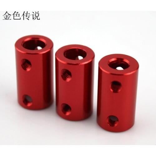 4/5/6/6.35/8/9/10mm Red 14*25mm Aluminum Alloy Coupler Motor Coupling Model Coupler DIY Motor Unit