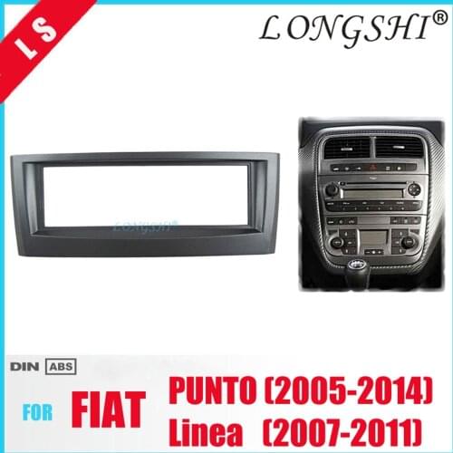 Grey One 1Din Car Radio Fascia for 2005 2006 2007 2008-2014 FIAT PUNTO LINEA Stereo Install Dash Kit DVD Frame CD Trim 1 din