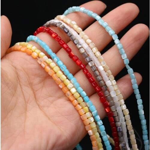 Natural Seashell Beads Multi-color Dyed Shell Loose Bead for Jewelry Making Diy Bracelet Necklace Crafts Accessories