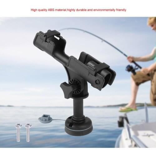 Fishing Rod Holder Rack 360 Rotatable Adjustable Removable Kayak Boat Support Bracket Fishing Tackle