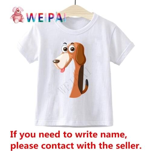 Kids Cute Animal Number T-shirts Costume Boys Girls Summer Tees Top Clothing Children Clothes Casual Tshirts A Birthday