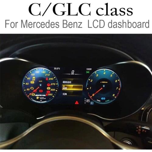 For Mercedes Benz MB C GLC W205 W253 C200L C180L NTG AMG Full LCD Dashboard Frame Original Car Style Multimedia Screnn Revision