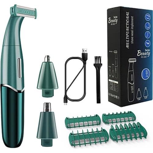 Electric Shaver Set 3in1 Electric Nose Hair Trimmer Portable Charging Multi-Function Shaver Set Waterproof Dry and Wet Use