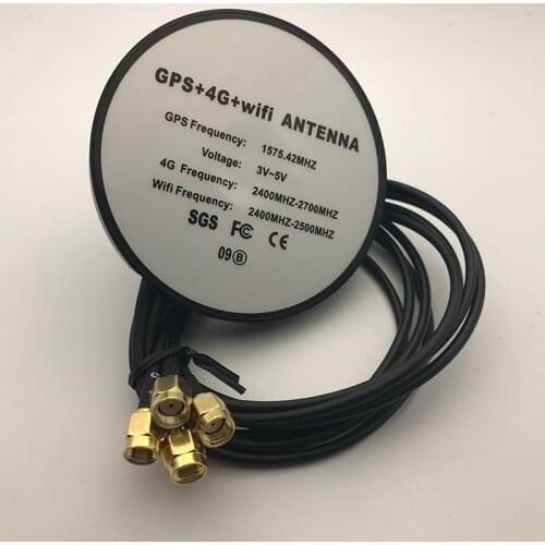 GPS 4G wifi GSM four-in-one combined car antenna GSM combination outdoor waterproof cabinet chassis antenna 28dbi SMA Female